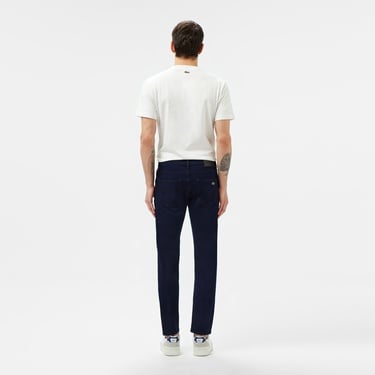  Lacoste Erkek Slim Fit Lacivert Jean Pantolon