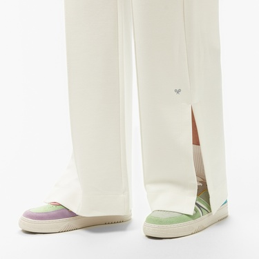  Lacoste Kadın Relaxed Fit Beyaz Pantolon