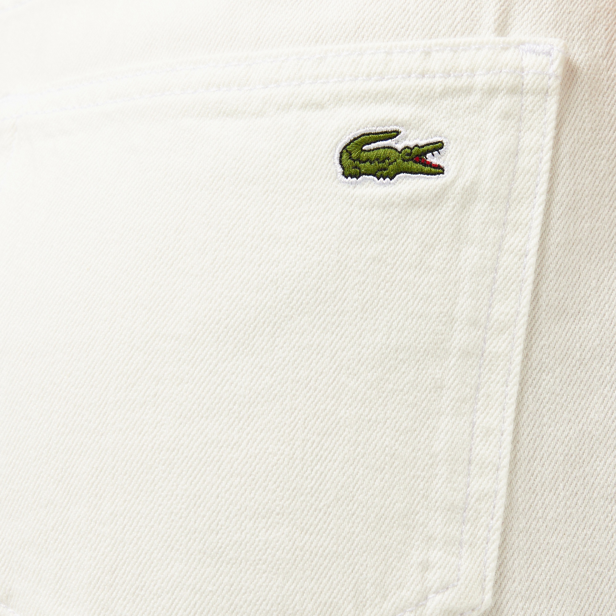 Lacoste Kadın Beyaz Jean Pantolon