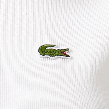  Lacoste Kadın Classic Fit Kısa Kollu Polo Yaka Renk Bloklu Beyaz Elbise