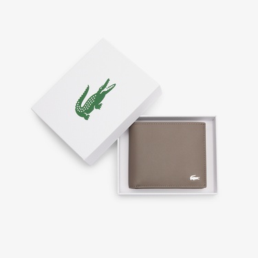  Lacoste FG Erkek Deri Açık Kahverengi Cüzdan