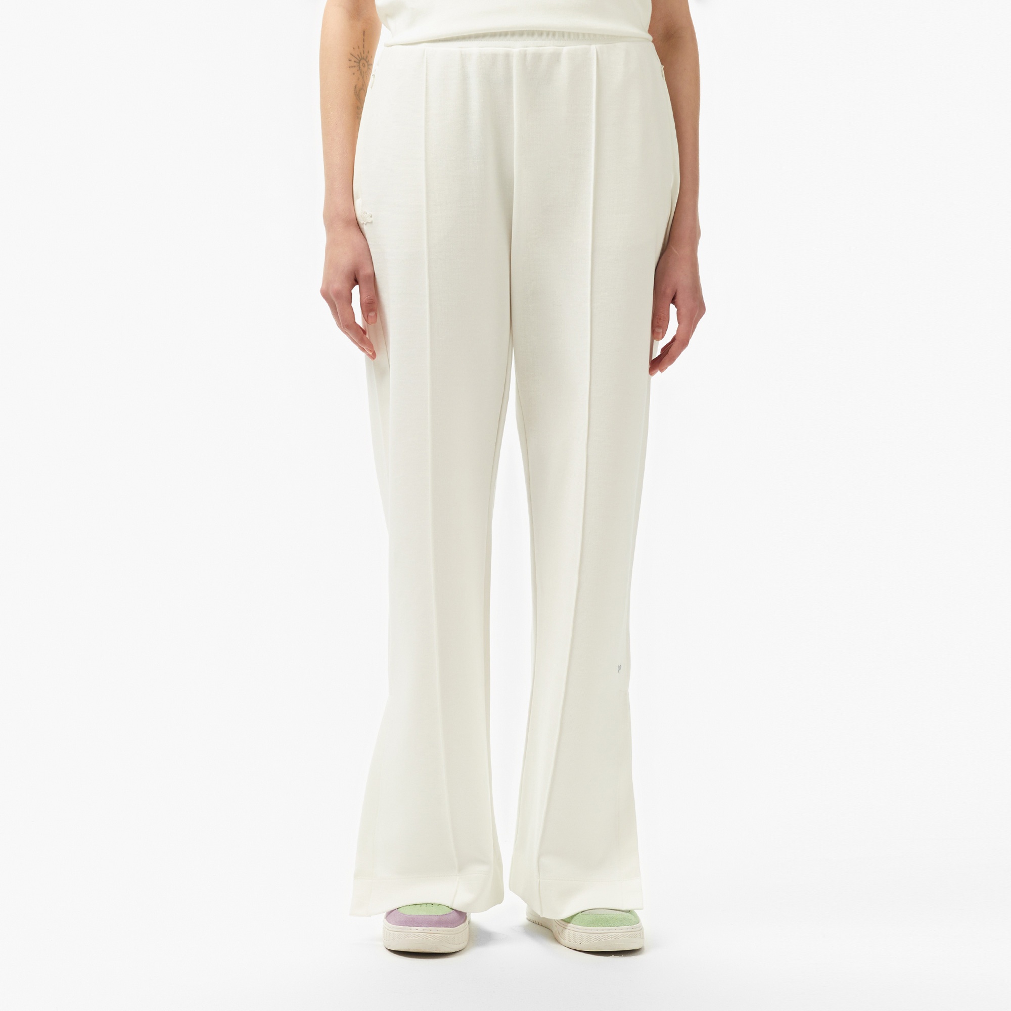 Lacoste Kadın Relaxed Fit Beyaz Pantolon