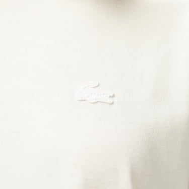  Kadın Loose Fit Bisiklet Yaka Beyaz T-Shirt