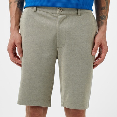 Erkek Tapered Fit Bej Bermuda Şort