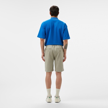  Erkek Tapered Fit Bej Bermuda Şort