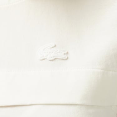  Lacoste Kadın Regular Fit Kolsuz Fermuarlı Beyaz Gömlek