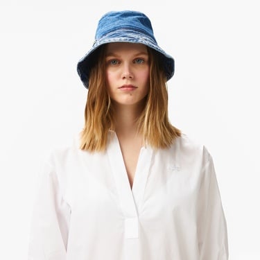  Lacoste Kadın Relaxed Fit Yarım Kol Hakim Yaka Beyaz Gömlek