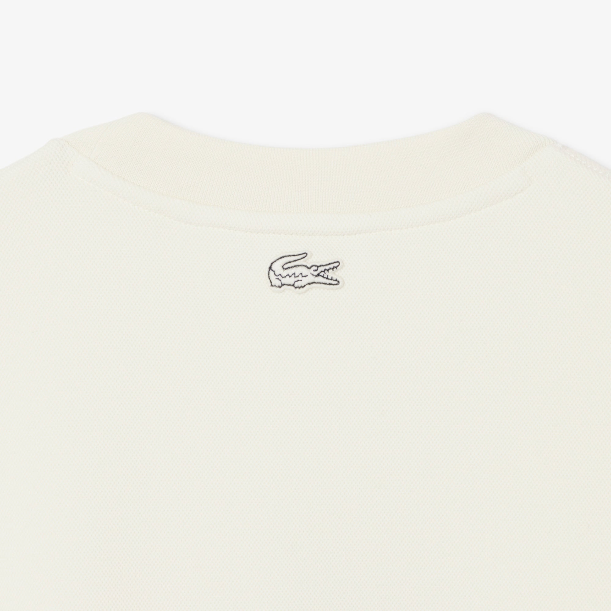 Lacoste Erkek Classic Fit Bisiklet Yaka Beyaz Sweatshirt