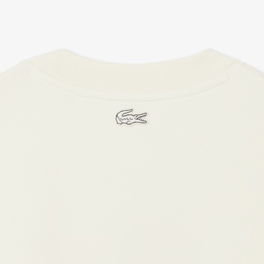  Lacoste Erkek Classic Fit Bisiklet Yaka Beyaz Sweatshirt