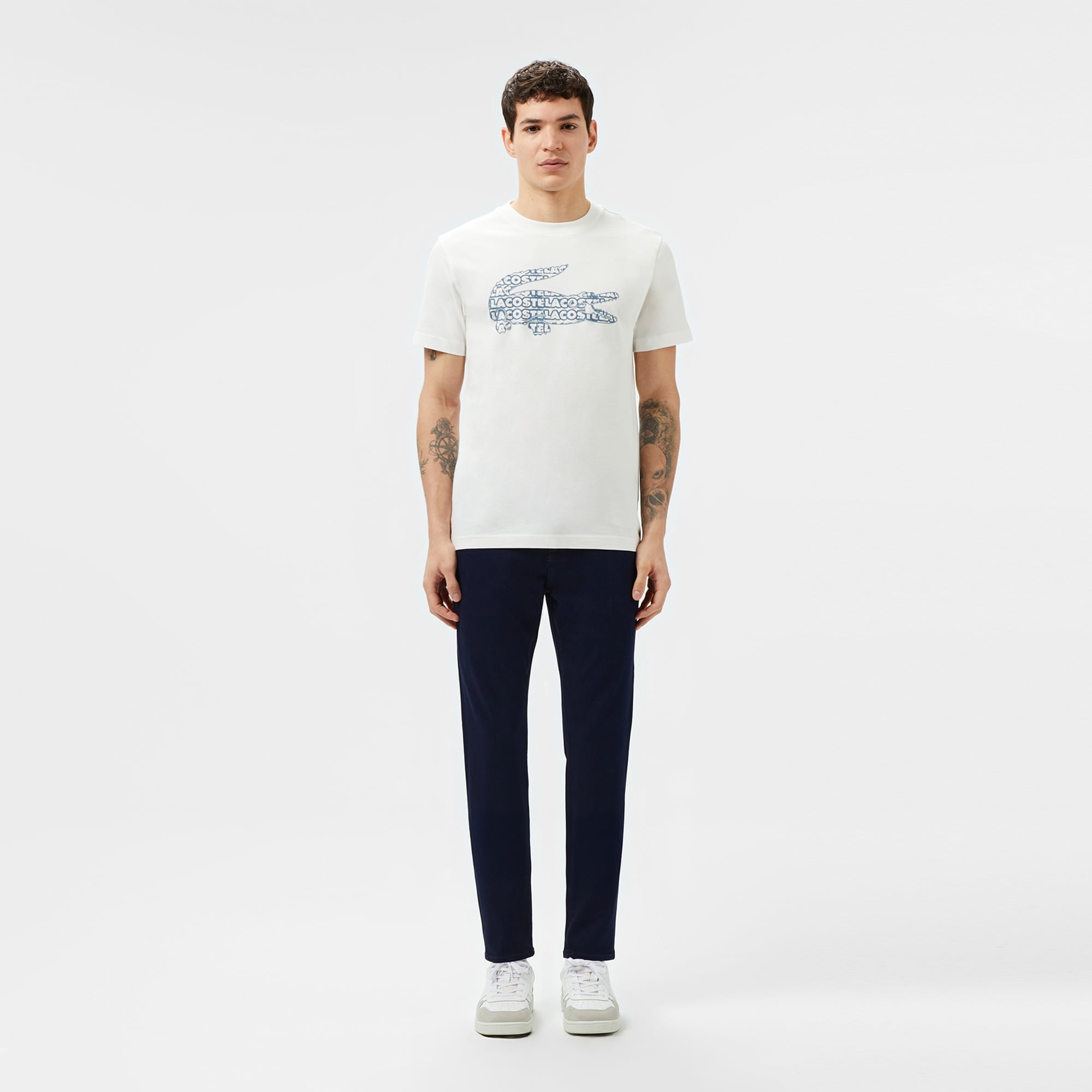 Lacoste Erkek Slim Fit Lacivert Jean Pantolon