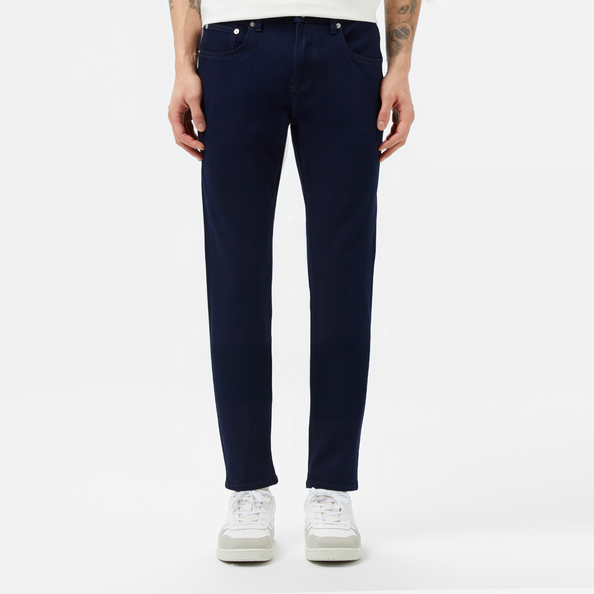 Lacoste Erkek Slim Fit Lacivert Jean Pantolon