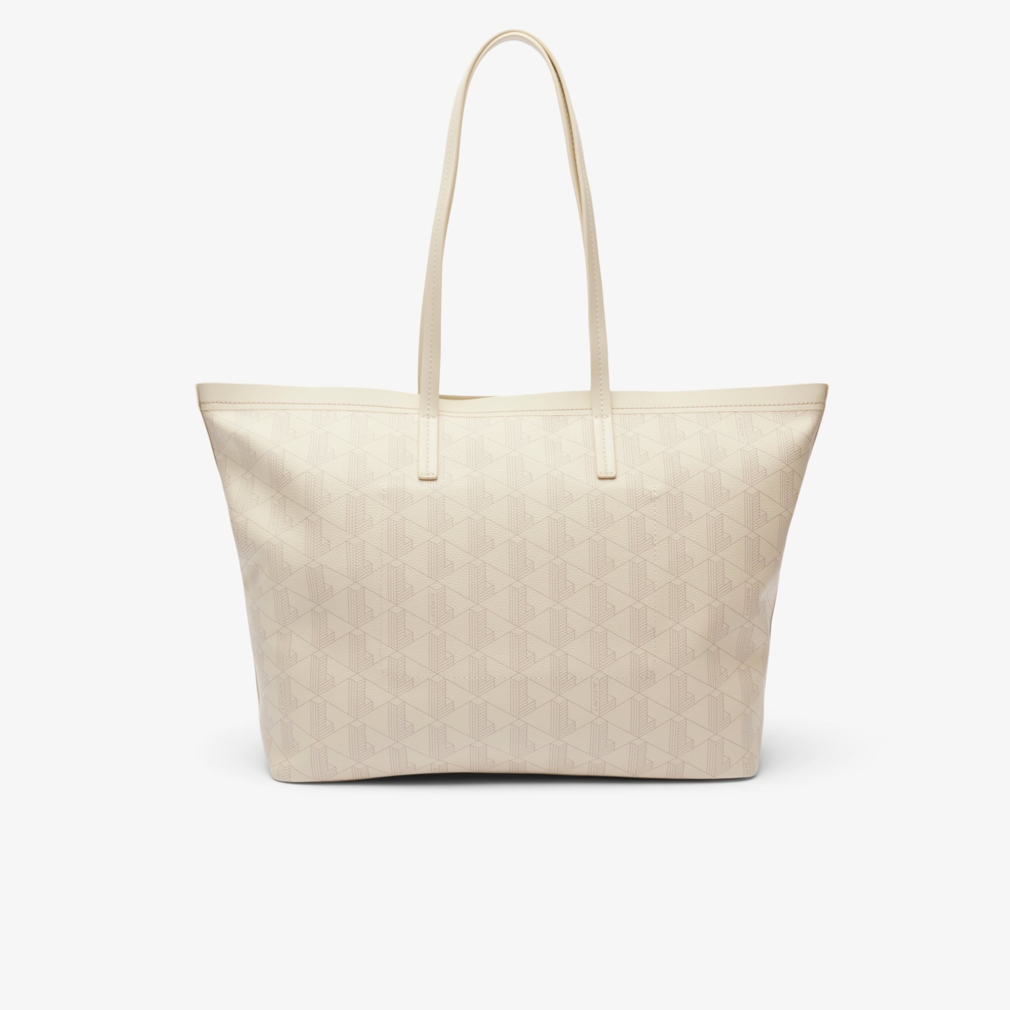 Lacoste Zely Kadın Monogram Bej Omuz Çantası