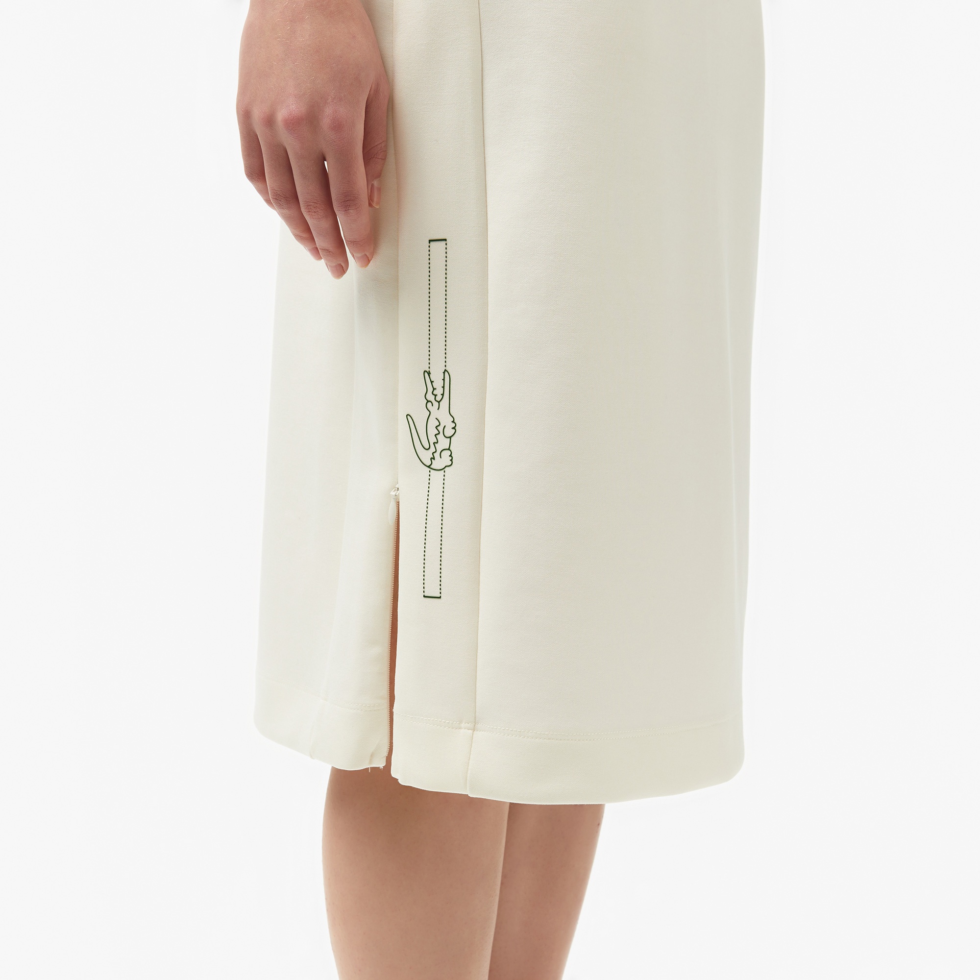 Kadın Straight Fit Beyaz Etek