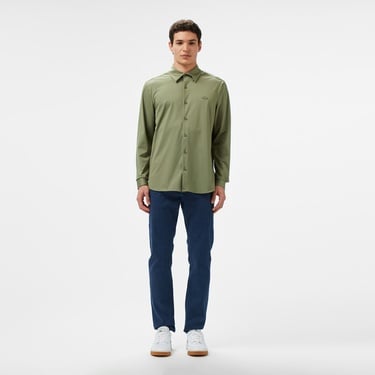  Lacoste Erkek Slim Fit Haki Gömlek