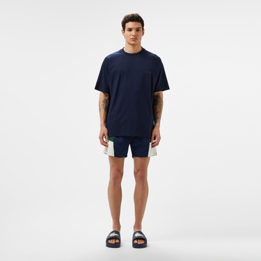  Lacoste Erkek Oversize Fit Bisiklet Yaka Lacivert T-Shirt