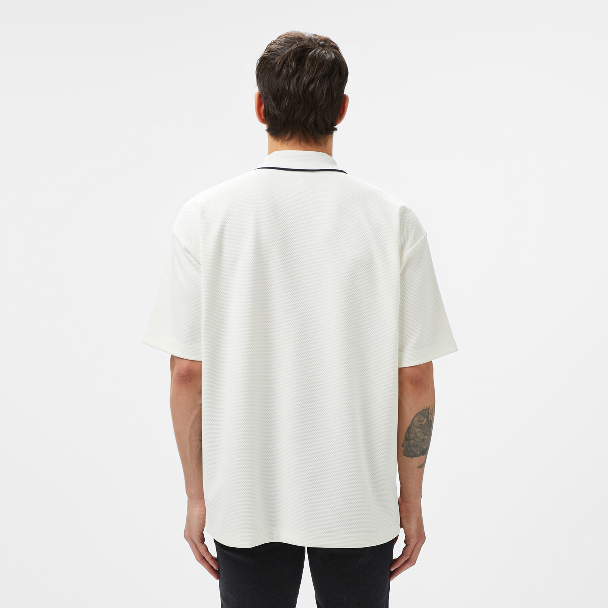 Lacoste Erkek Oversize Fit Beyaz Polo