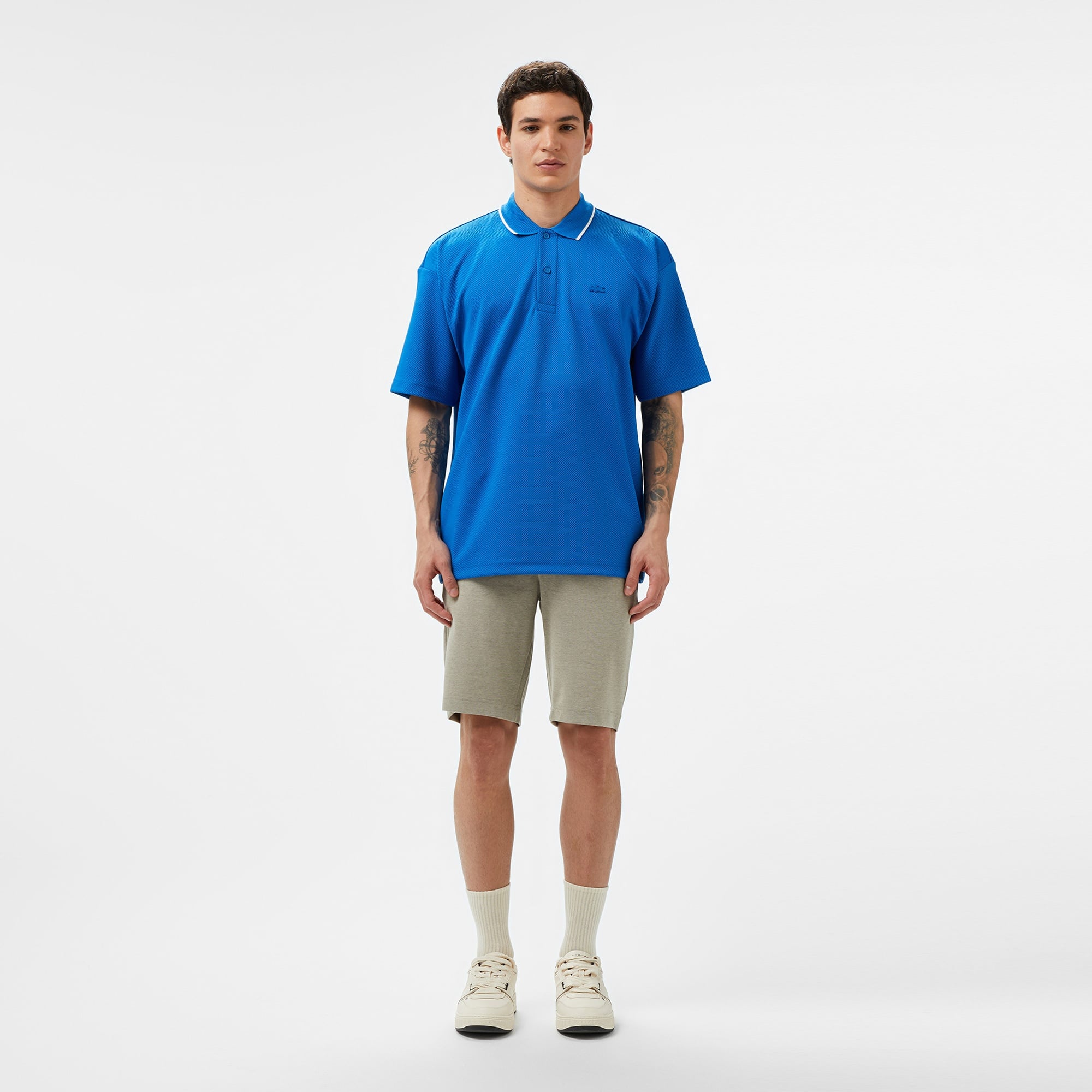 Lacoste Erkek Oversize Fit Mavi Polo