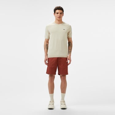  Lacoste Erkek Regular Fit Bej Triko