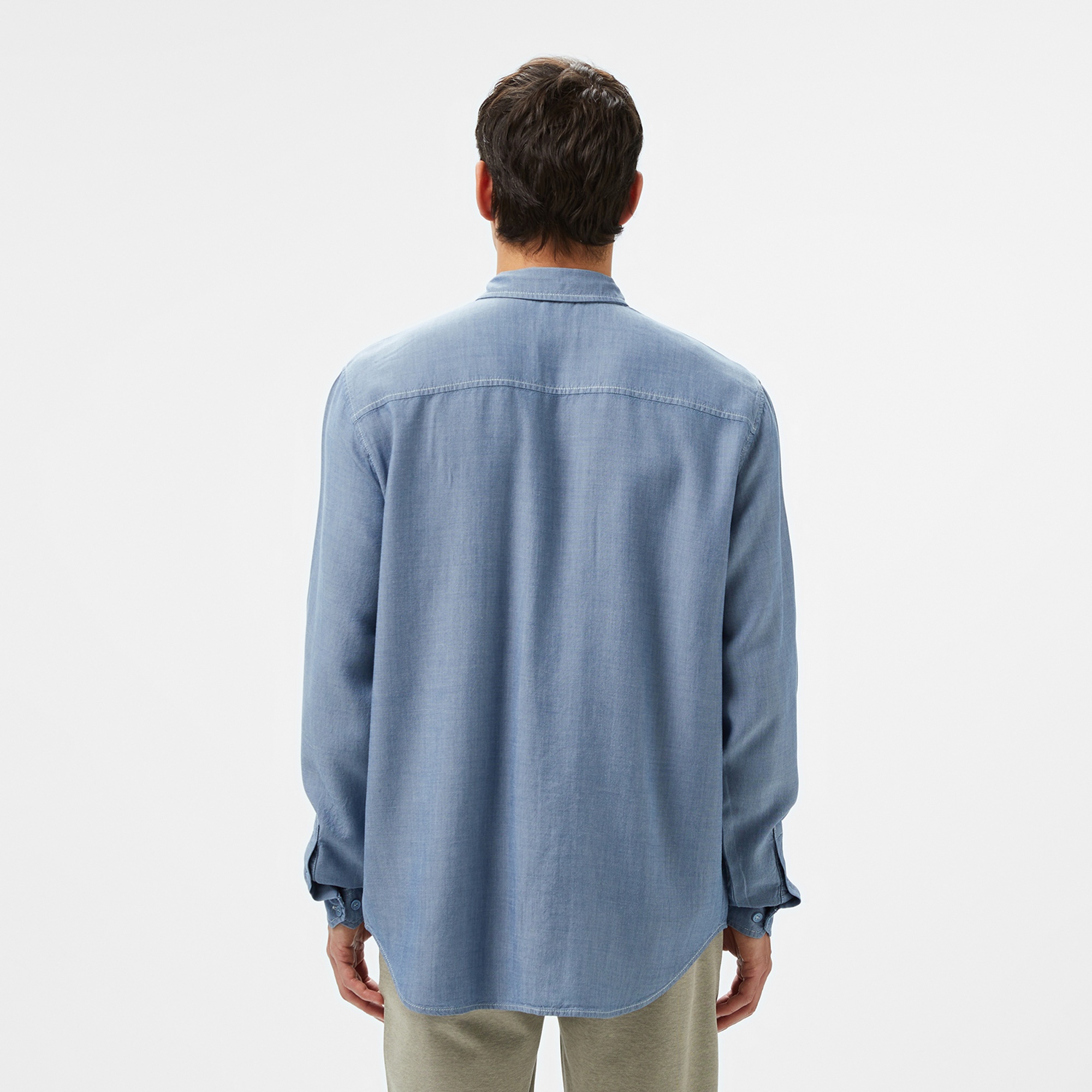 Lacoste Erkek Regular Fit Liyosel Mavi Gömlek