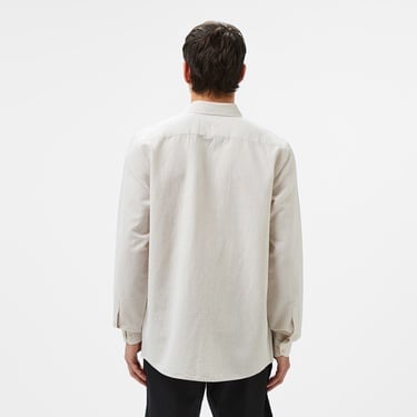  Lacoste Erkek Regular Fit Düğmeli Yaka Bej Gömlek