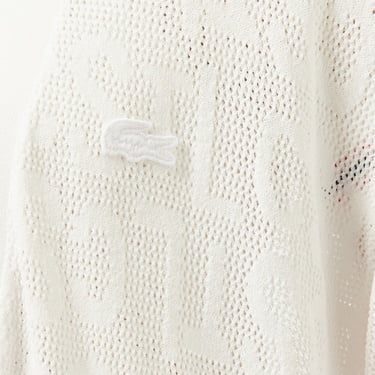  Kadın Relaxed Fit Desenli Beyaz Hırka