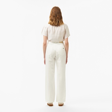  Kadın Beyaz Jean Pantolon