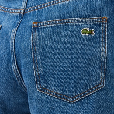  Kadın Regular Fit Denim Koyu Mavi Şort