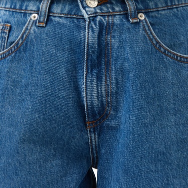  Kadın Regular Fit Denim Koyu Mavi Şort