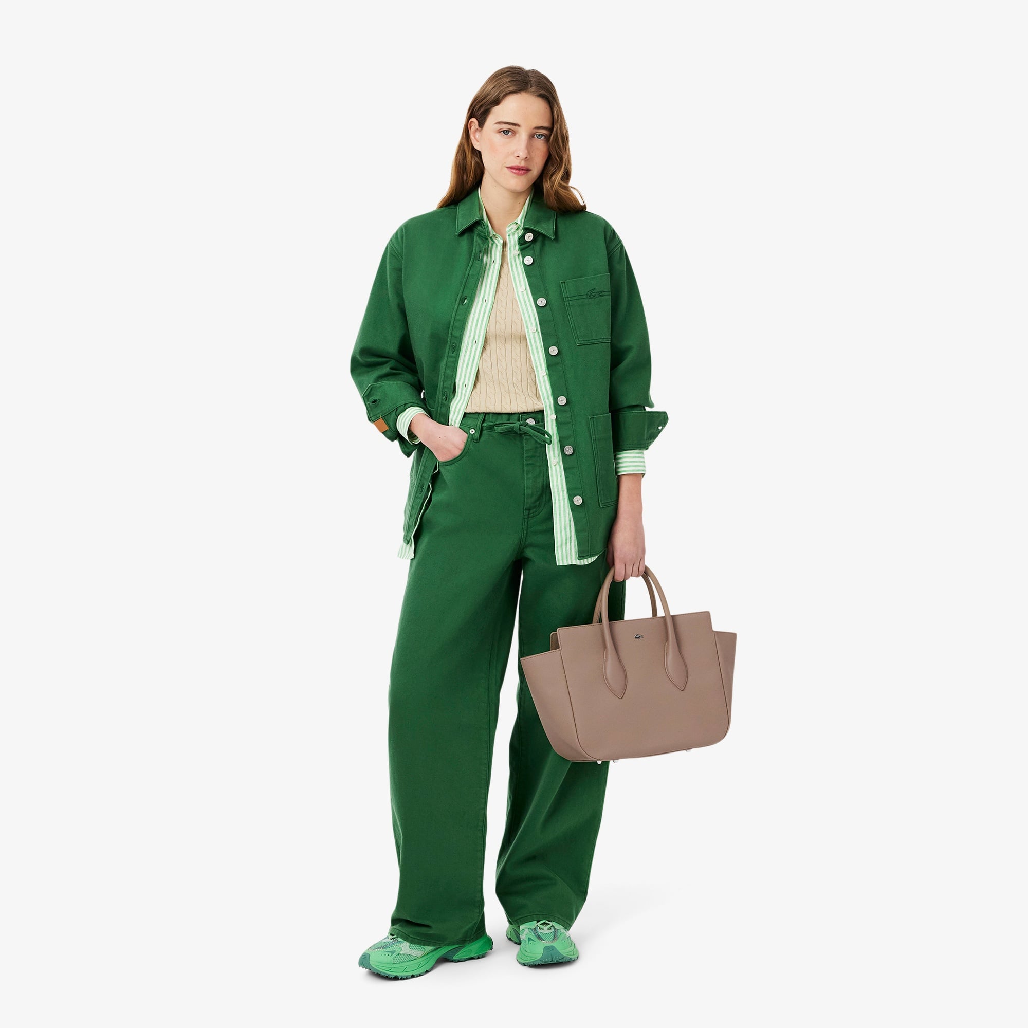 Lacoste Daily City Kadın Açık Kahverengi Omuz Çantası