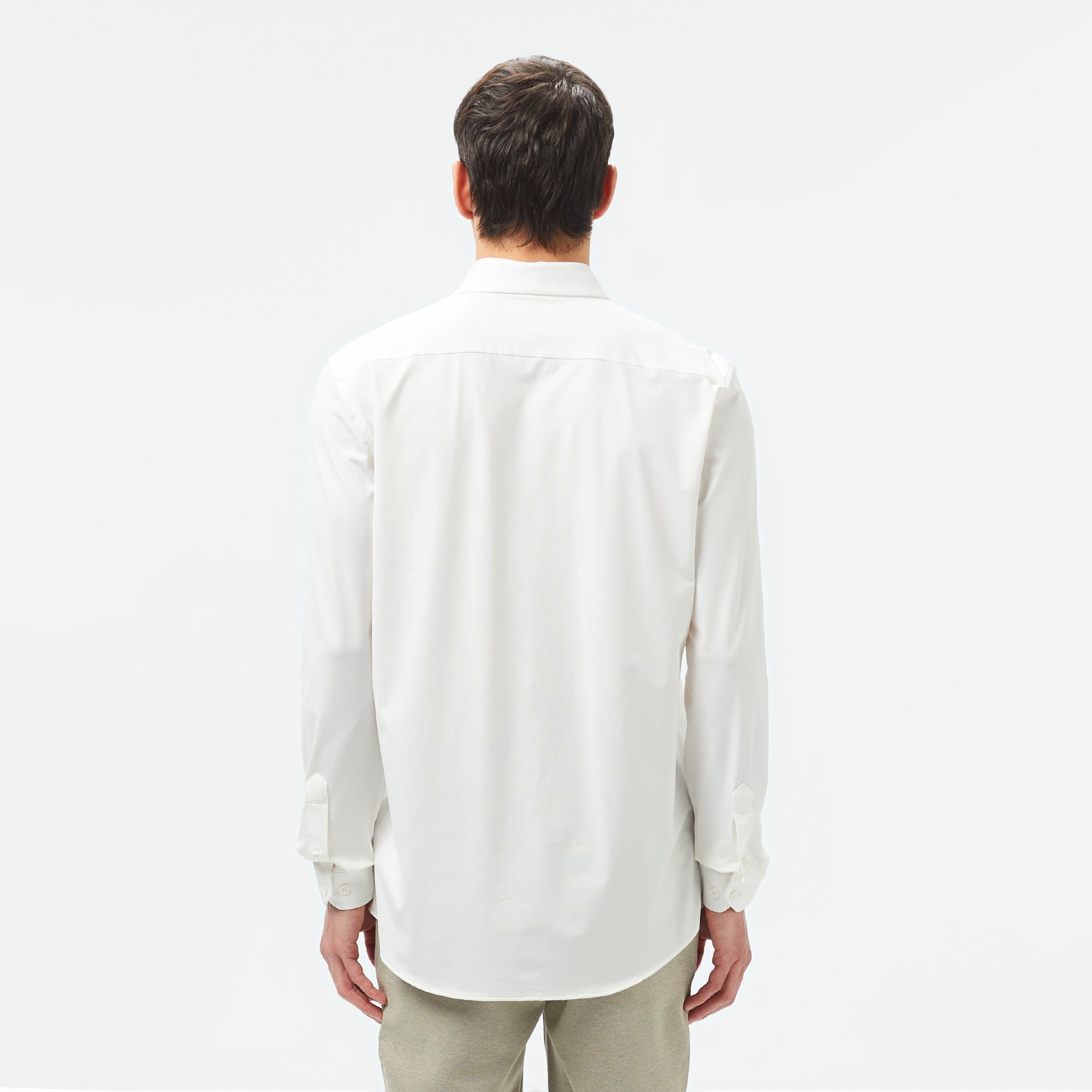 Erkek Classic Fit Beyaz Gömlek