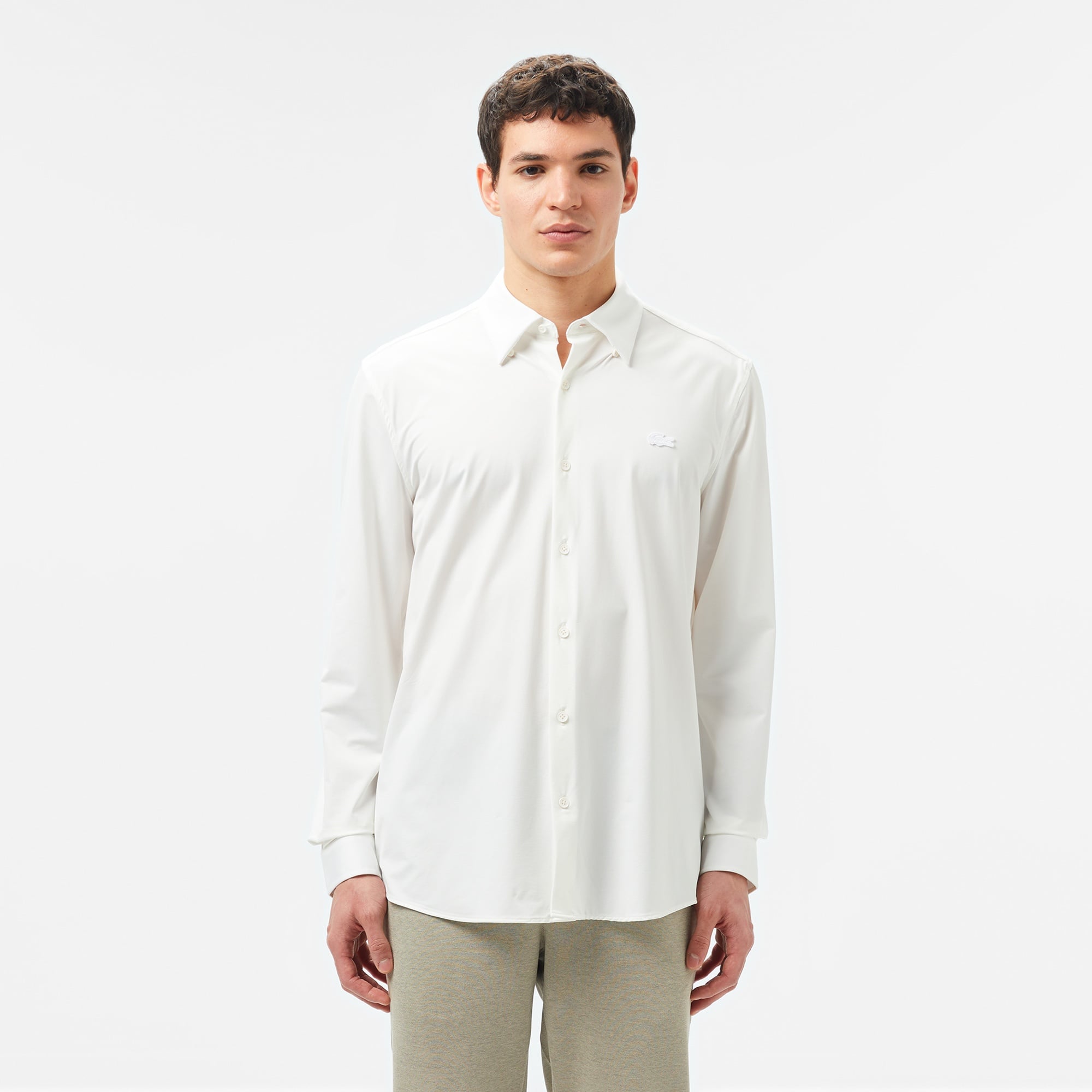 Erkek Classic Fit Beyaz Gömlek