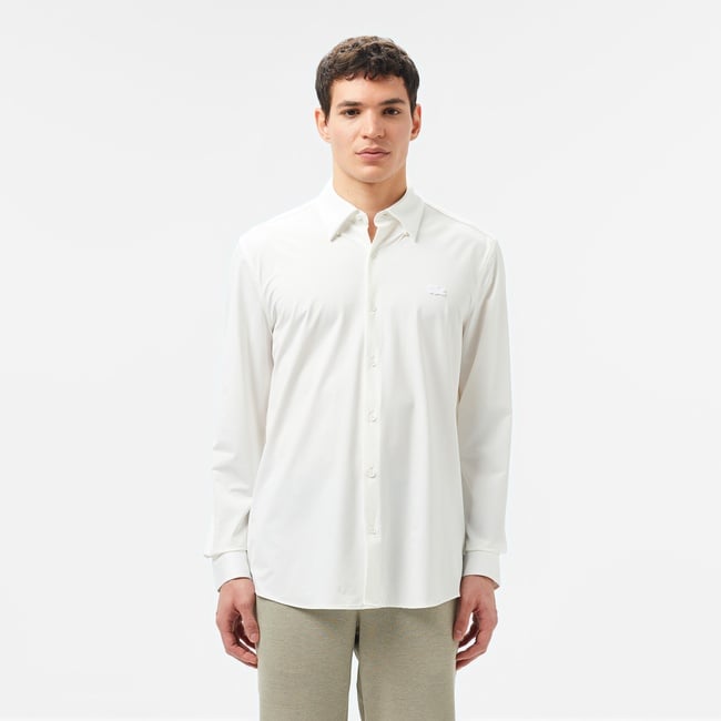  Lacoste Erkek Slim Fit Beyaz Gömlek