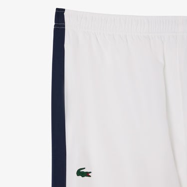  Lacoste Erkek Regular Fit Fermuarlı Renk Bloklu Beyaz Eşofman Takımı