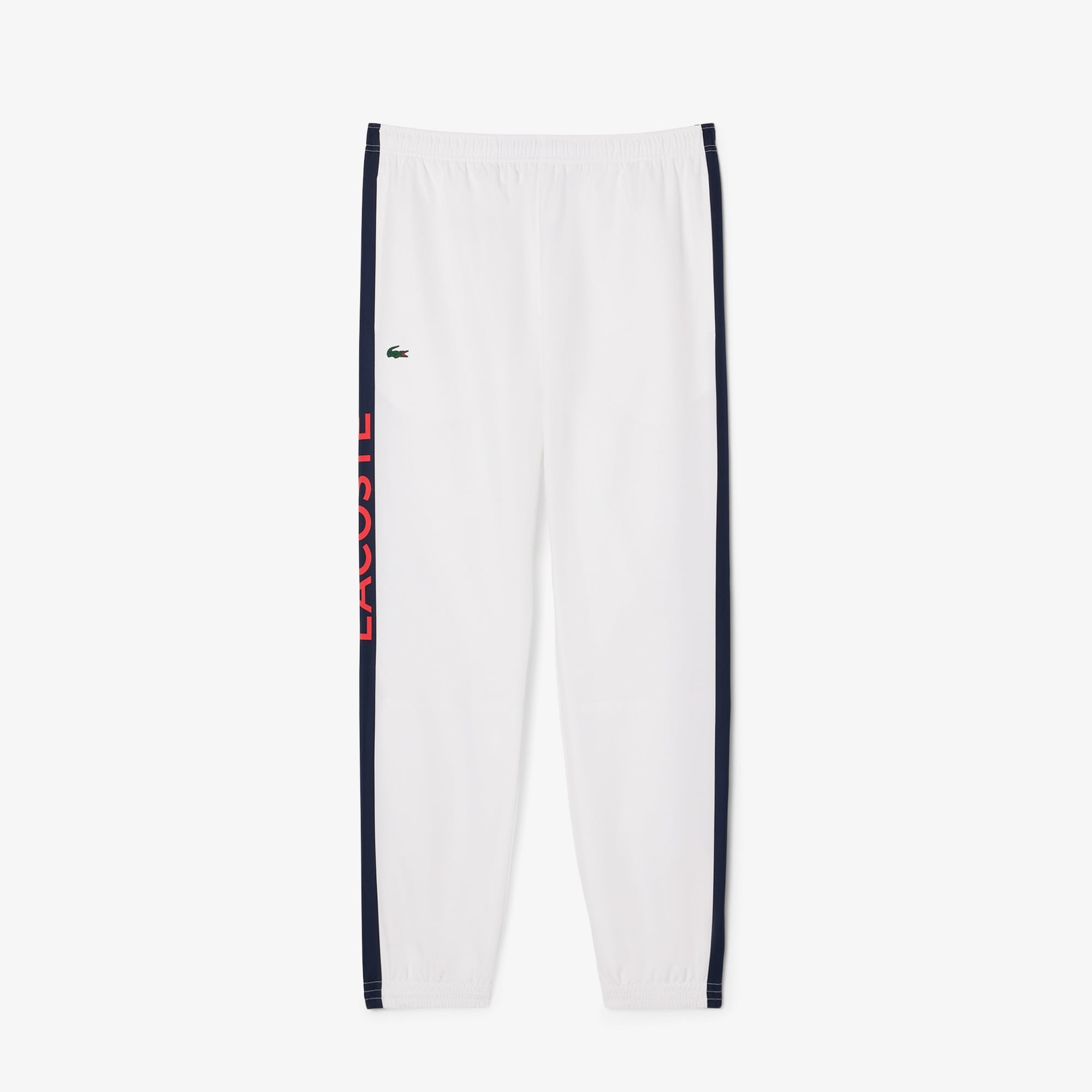 Lacoste Erkek Regular Fit Fermuarlı Renk Bloklu Beyaz Eşofman Takımı