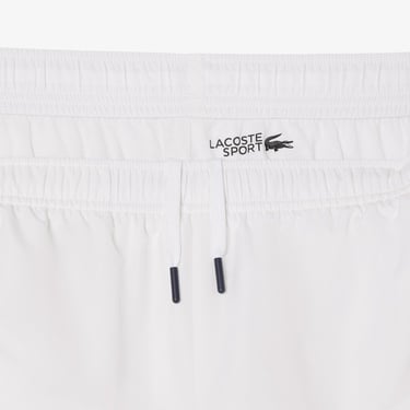  Lacoste Erkek Regular Fit Fermuarlı Renk Bloklu Beyaz Eşofman Takımı