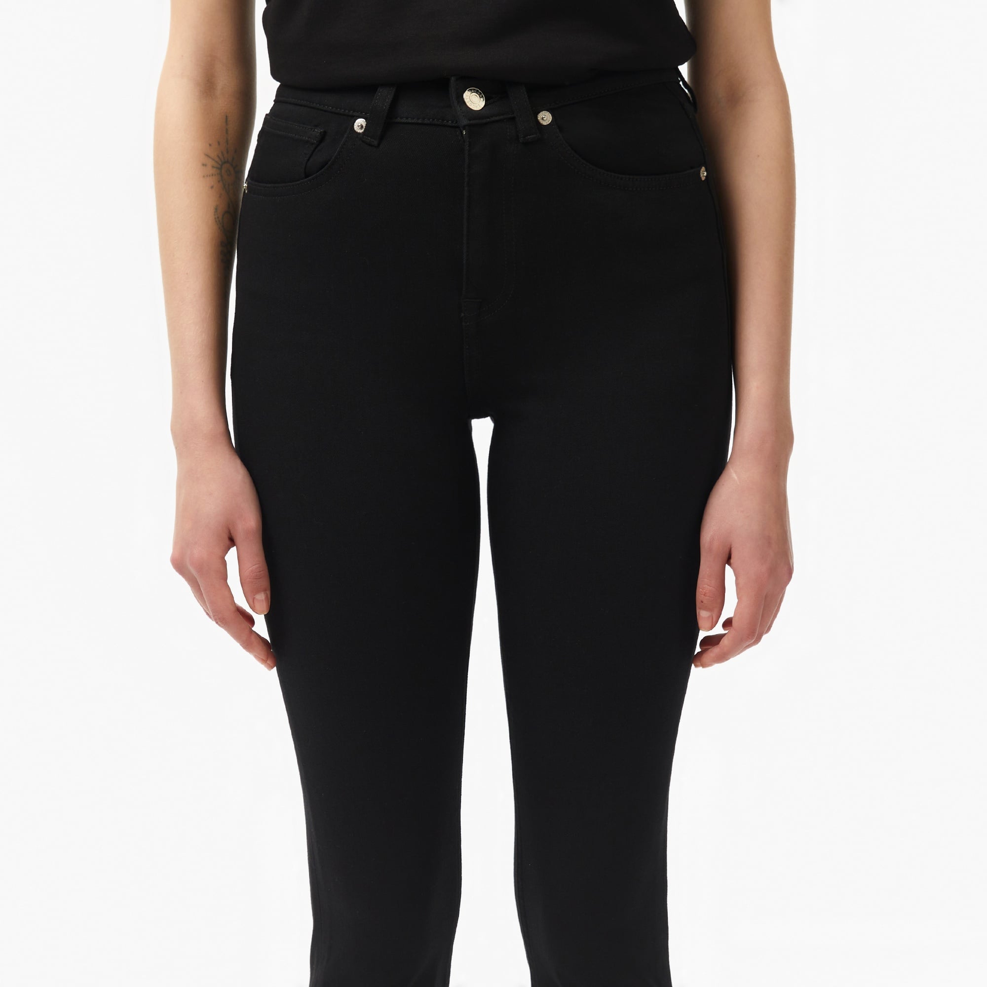 Lacoste Kadın Skinny Fit Siyah Jean Pantolon