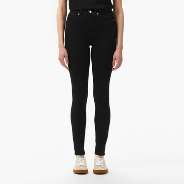  Kadın Skinny Fit Siyah Jean Pantolon
