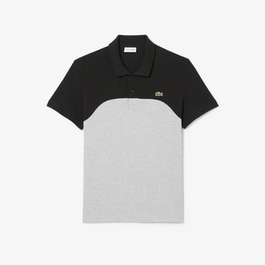  Lacoste Erkek Regular Fit Renk Bloklu Gri Polo