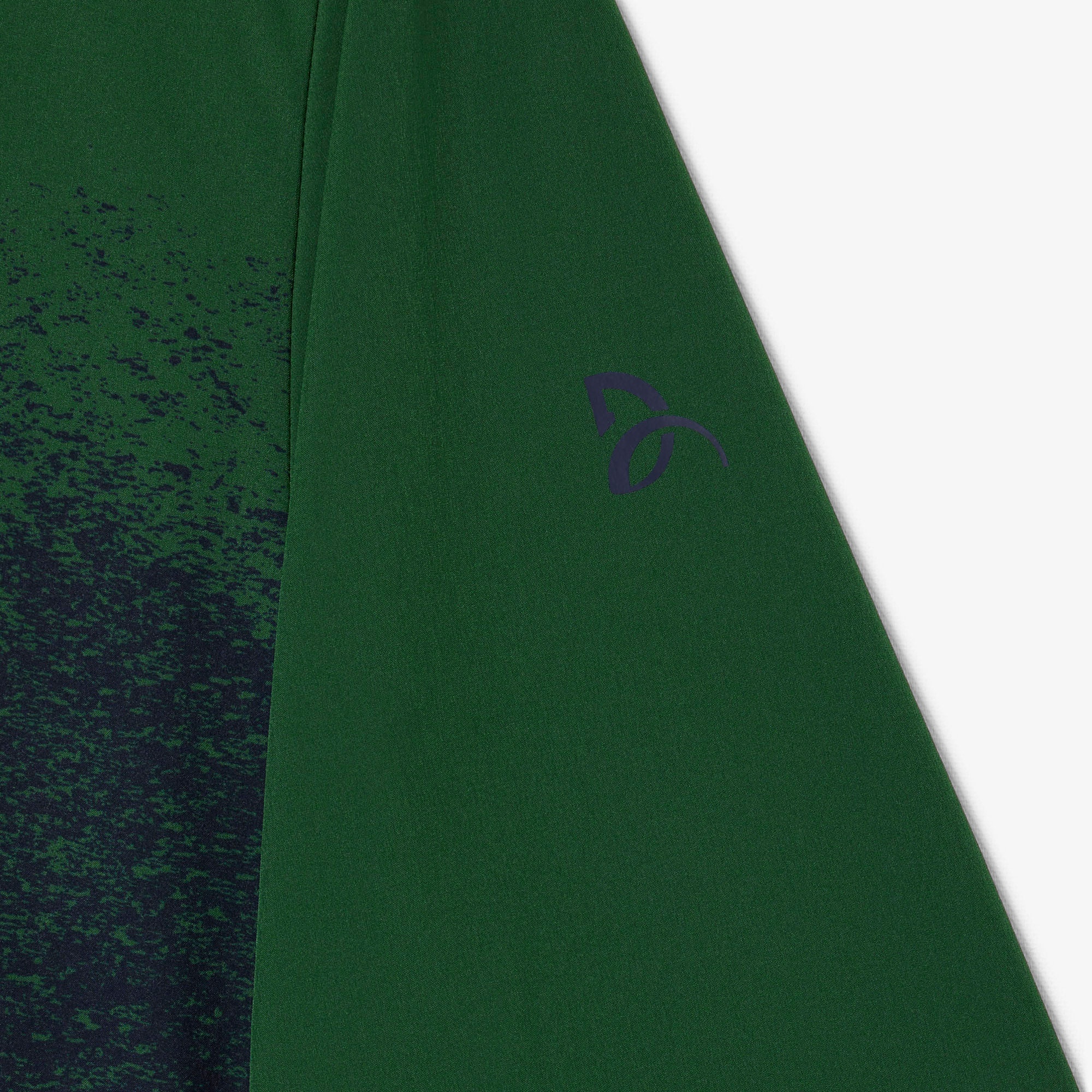 Erkek Regular Fit Fermuarlı Renk Bloklu Yeşil Eşofman Takımı