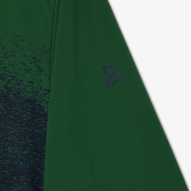  Erkek Regular Fit Fermuarlı Renk Bloklu Yeşil Eşofman Takımı