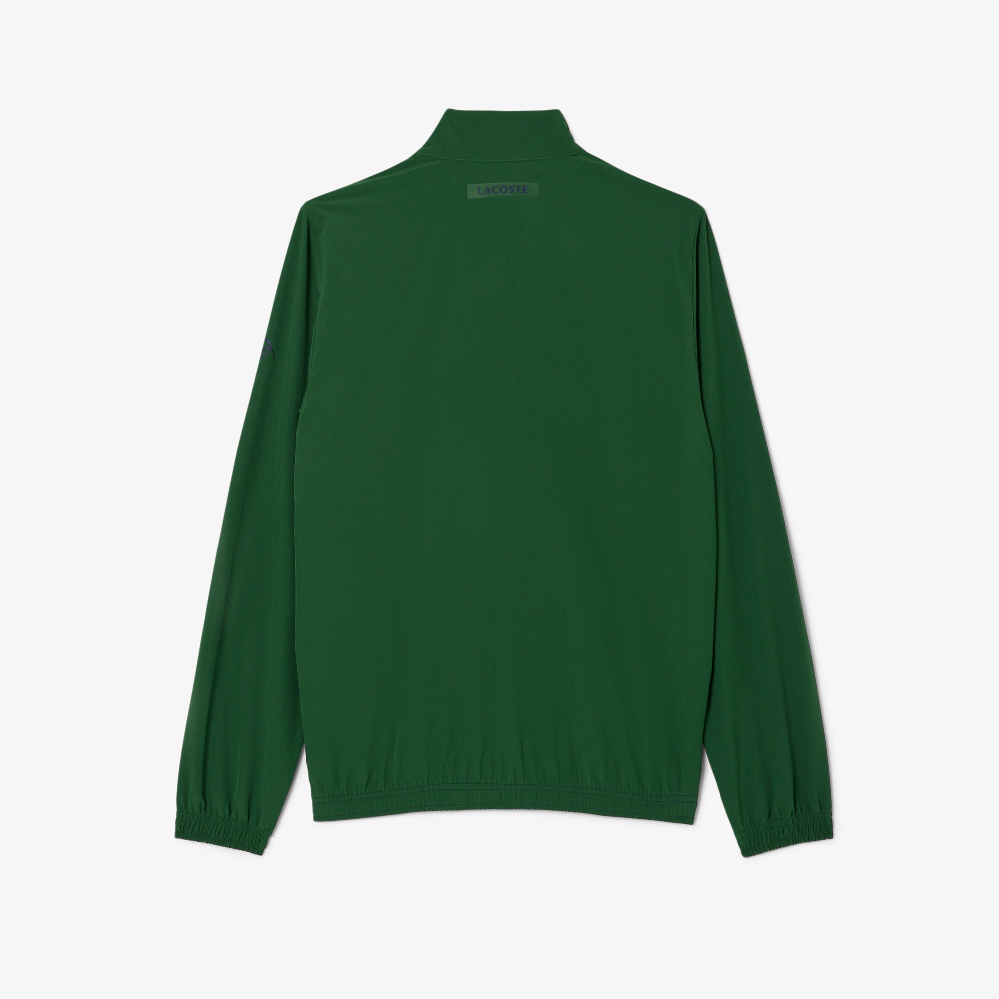 Erkek Regular Fit Fermuarlı Renk Bloklu Yeşil Eşofman Takımı