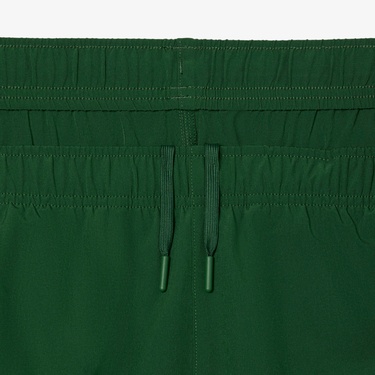  Erkek Regular Fit Fermuarlı Renk Bloklu Yeşil Eşofman Takımı