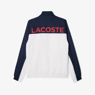  Lacoste Erkek Regular Fit Fermuarlı Renk Bloklu Beyaz Eşofman Takımı