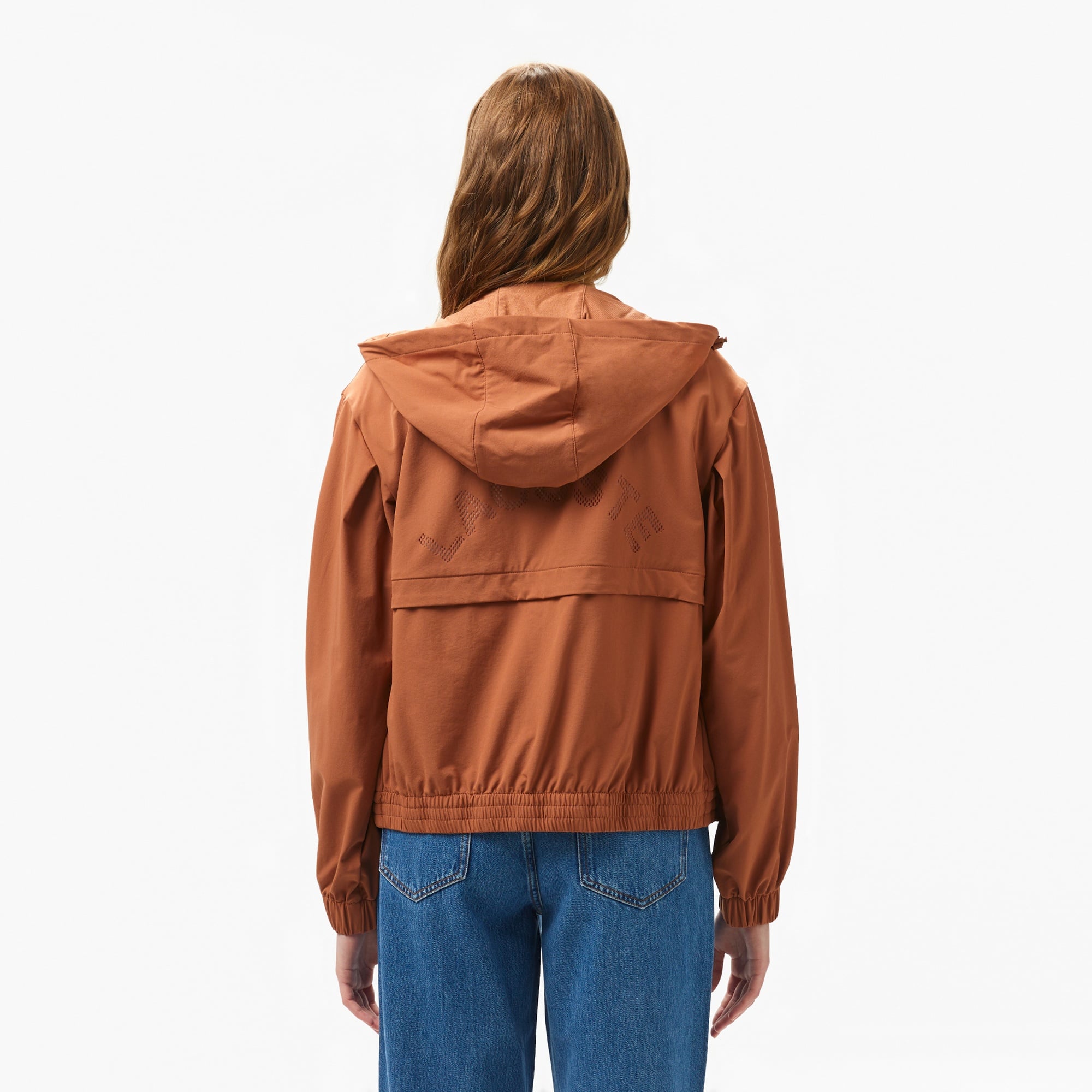 Lacoste Kadın Kapüşonlu Turuncu Ceket