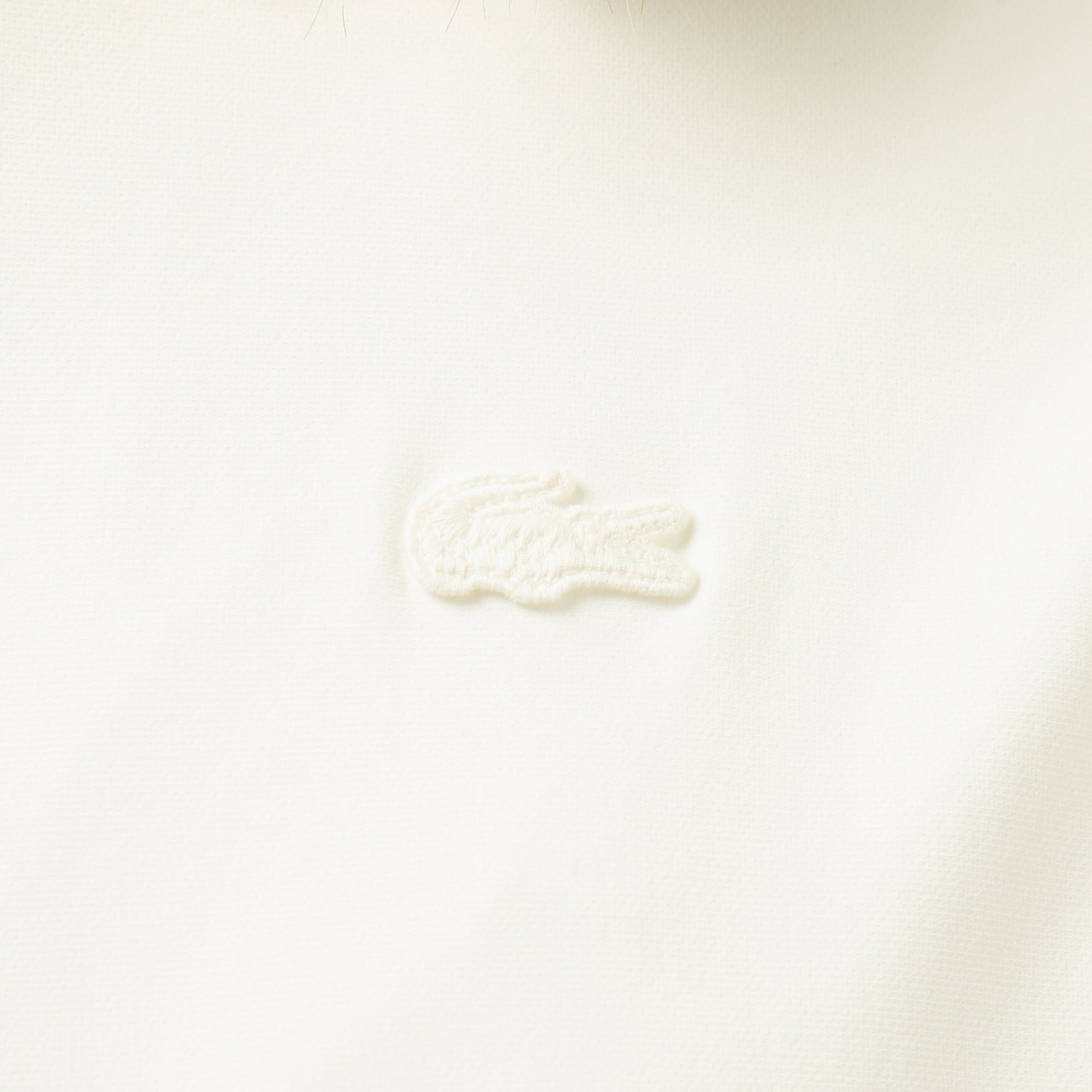 Lacoste Kadın Kapüşonlu Beyaz Ceket