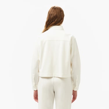  Lacoste Kadın Regular Fit Beyaz Gömlek