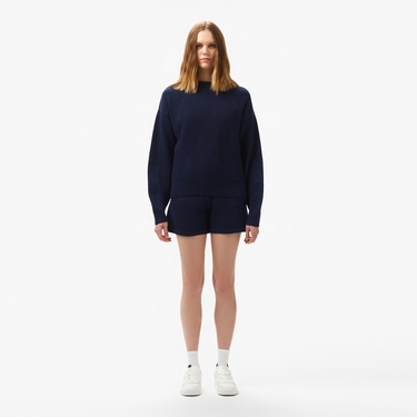  Kadın Relaxed Fit Lacivert Şort