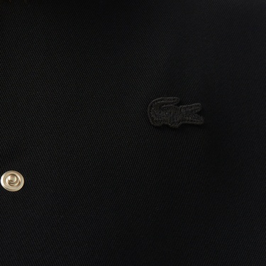  Kadın Regular Fit Hakim Yaka Siyah Gömlek