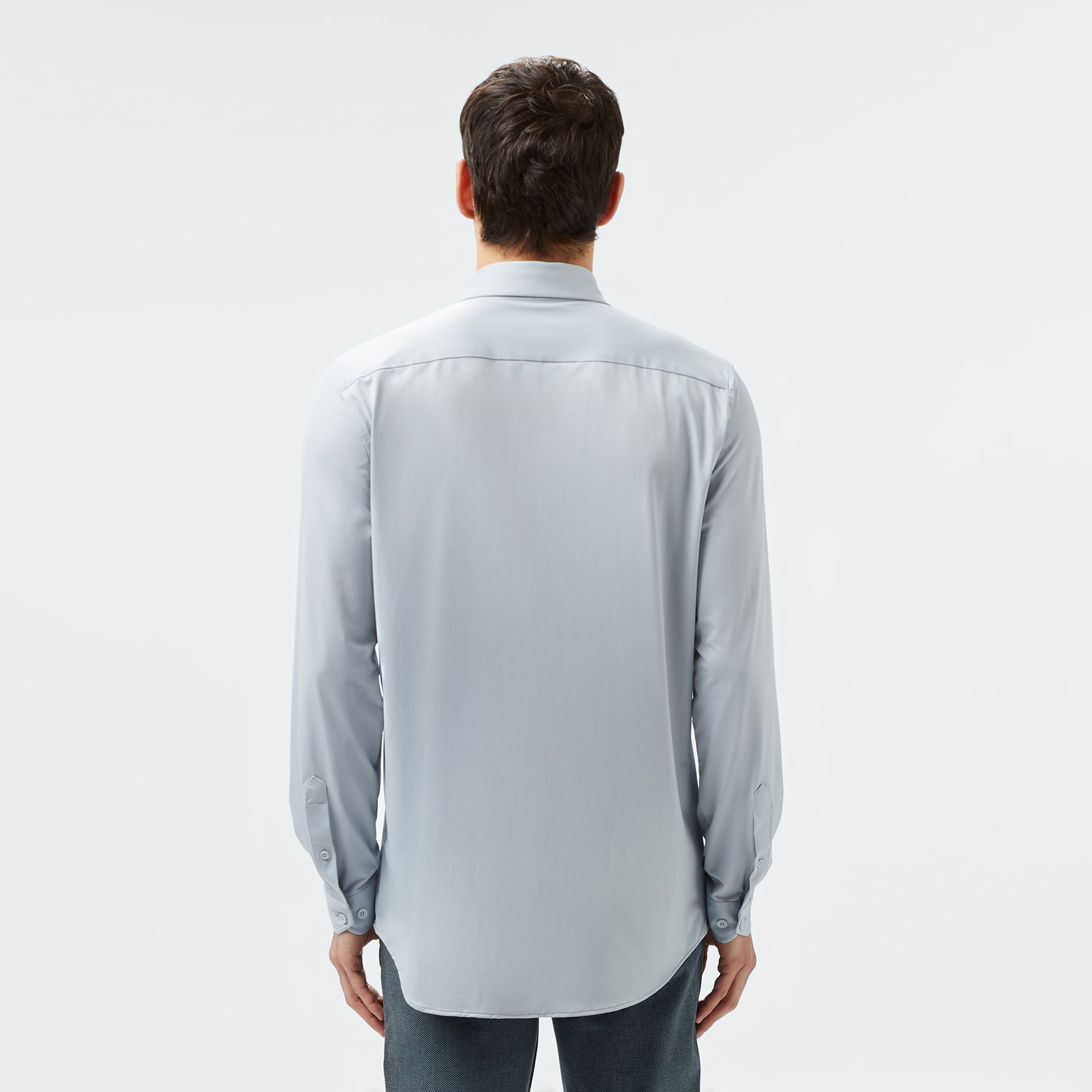 Lacoste Erkek Slim Fit Gri Gömlek