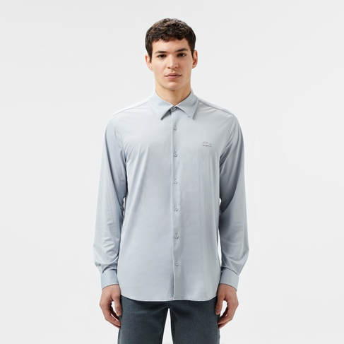  Lacoste Erkek Slim Fit Gri Gömlek